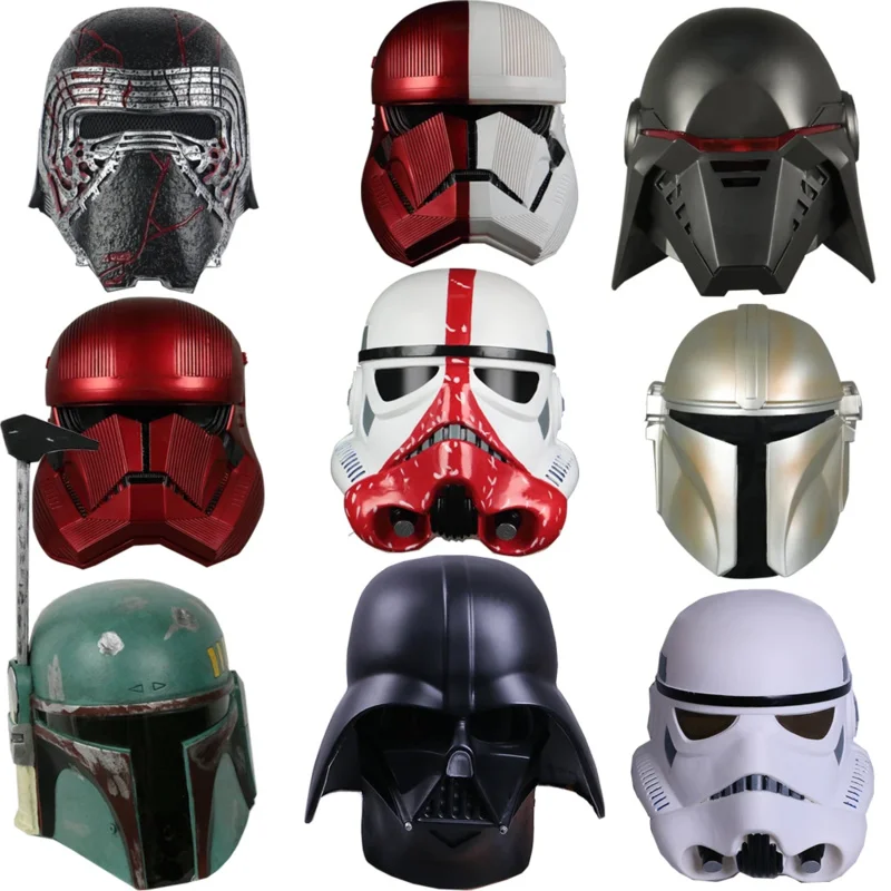 s Helmet The Mandalorian Cosplay Mask Soldier Warrior PVC Helmet Darth Vader Stormtrooper Prop