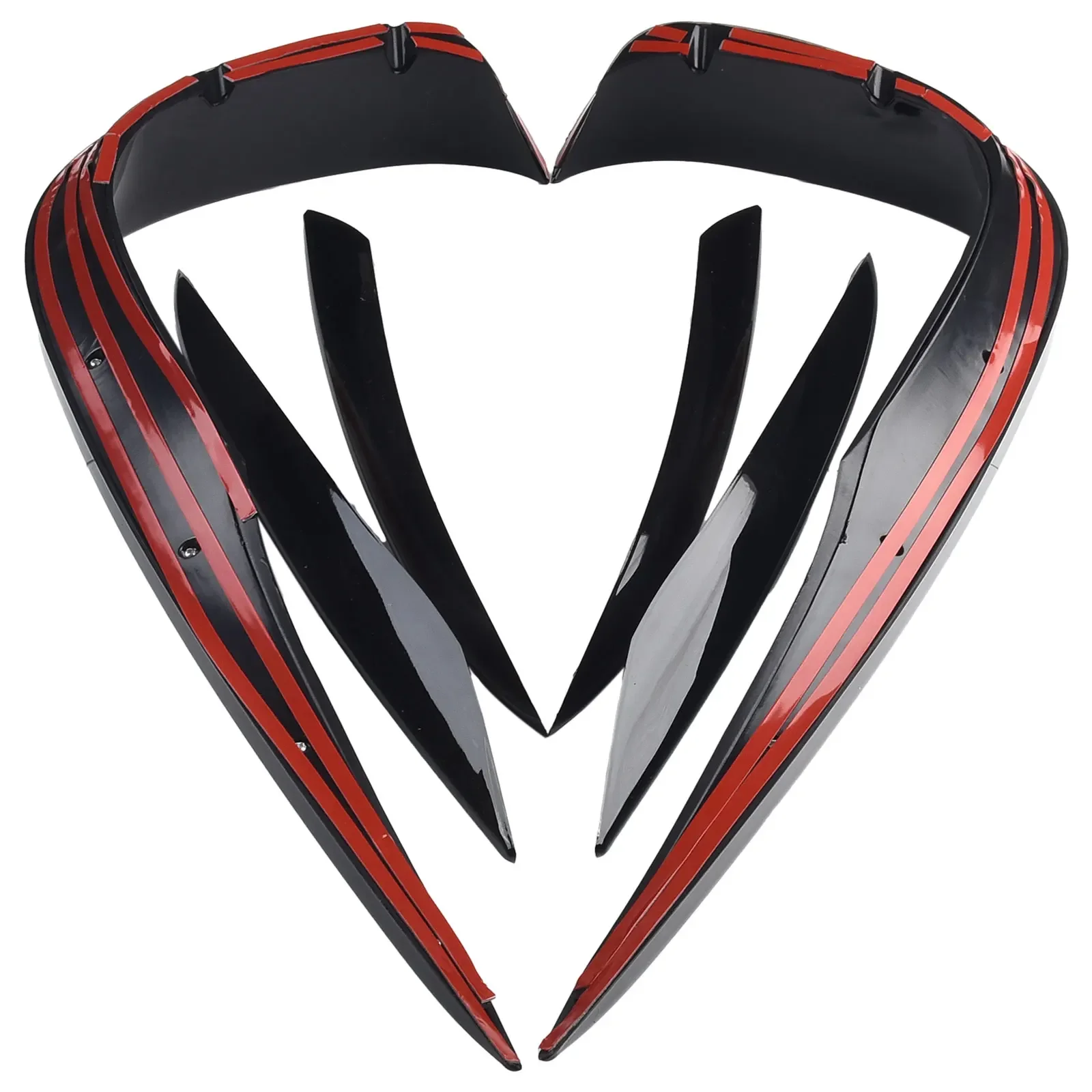 2Pcs Front Bumper Lip Splitter Spoiler Fog Light Trims For Mercedes-Benz E-Class W213 S213 Pre-Facelift 2016-2020 For AMG LINE