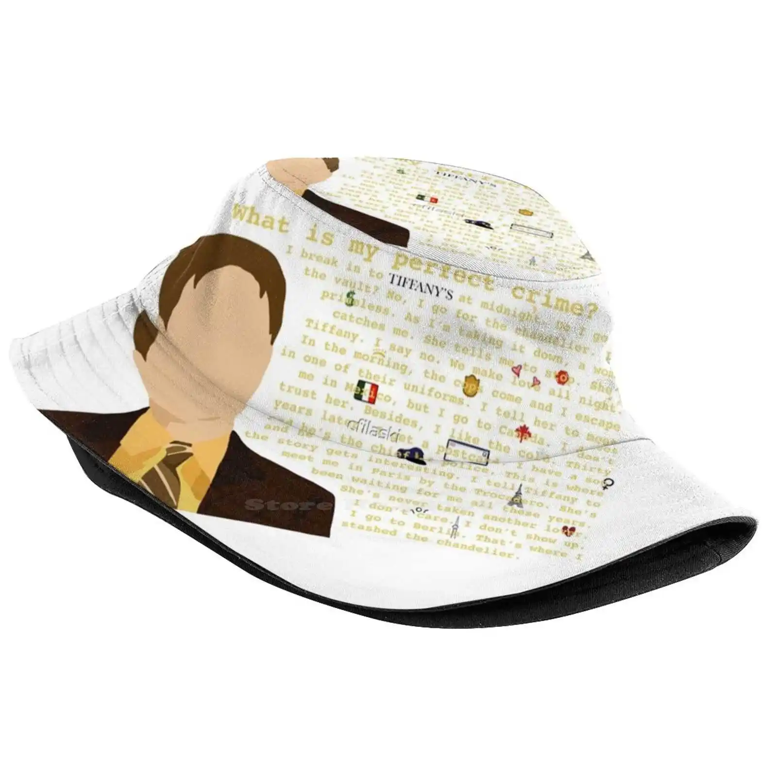 Dwight's Perfect Crime Unisex Summer Cap Sunscreen Hat Dwight Schrute Perfect Crime The Office Chandelier