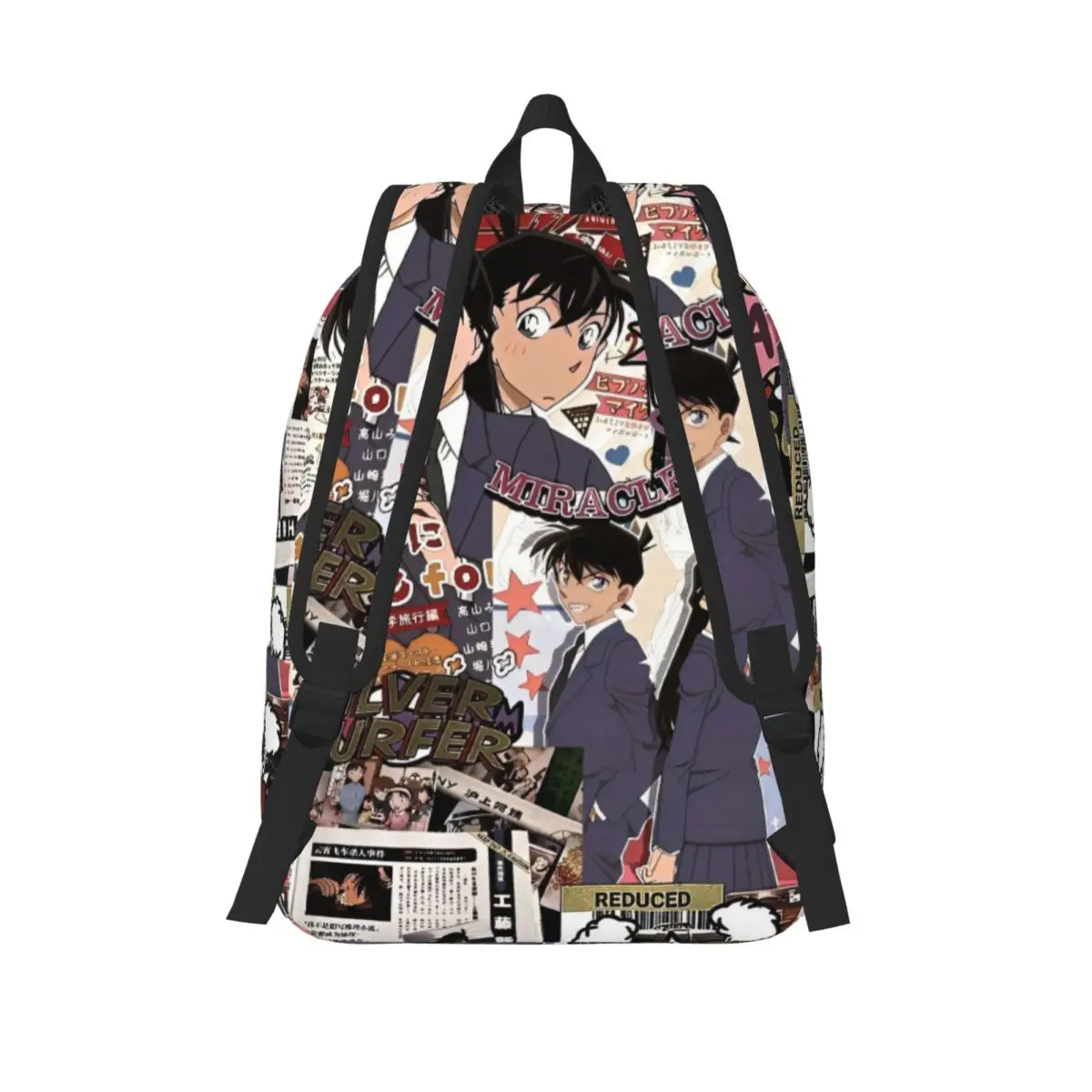 Detective Conan Cool Backpack Lightweight School Travel Ran Mouri Conan Edogawa Daypack Men Women Laptop Computer Canvas Bags