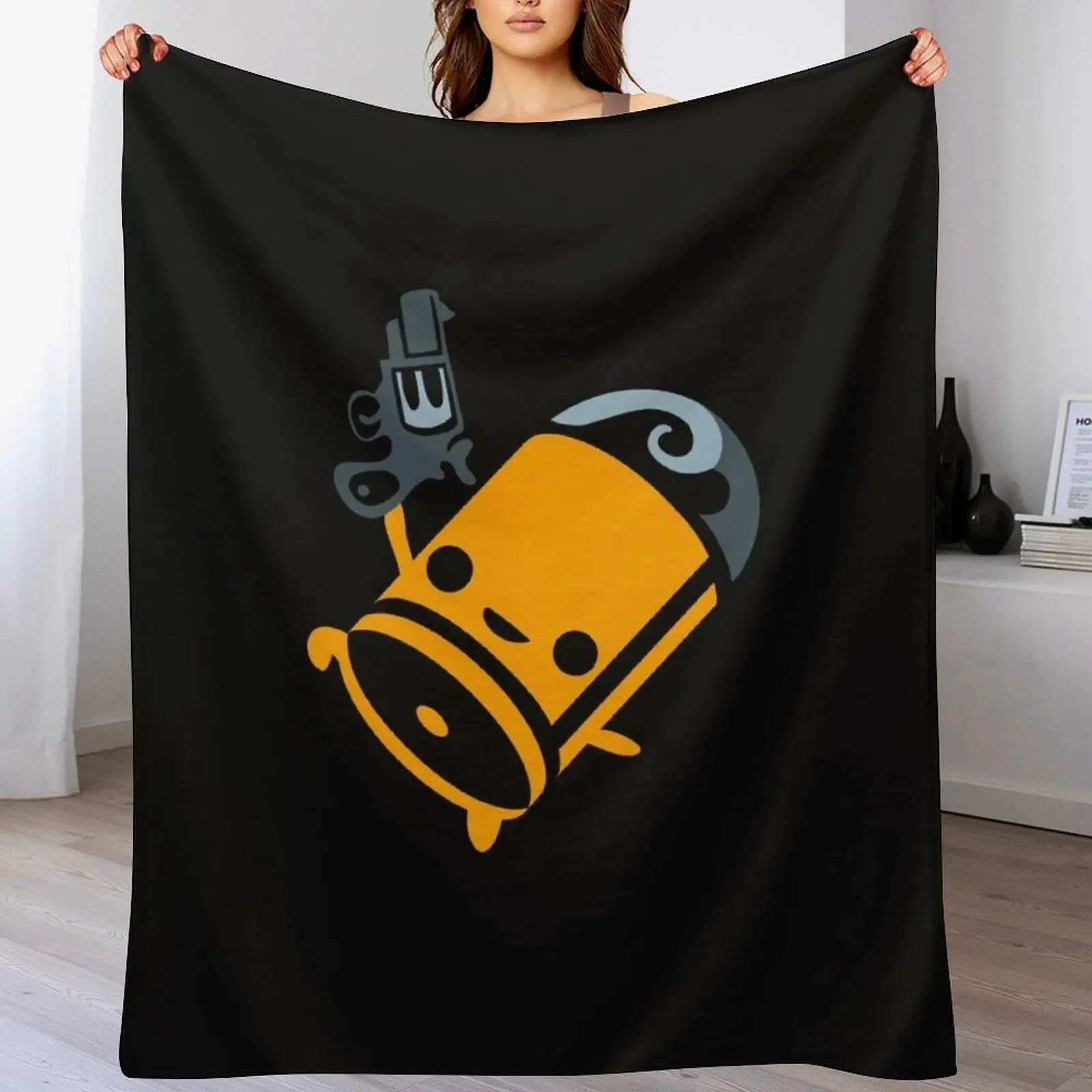 Enter The Gungeon Bullet Fanart Throw Blanket Designers Soft Plush Plaid Blankets