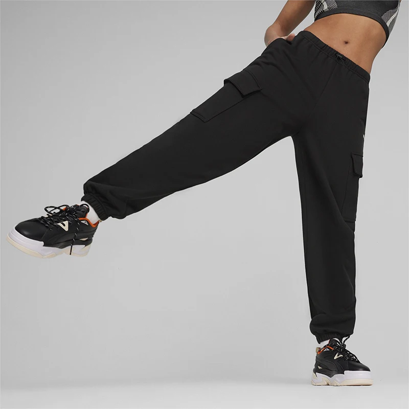 

PUMA оригинальные весенние новые женские вязаные повседневные спортивные брюки с манжетами 626033-01