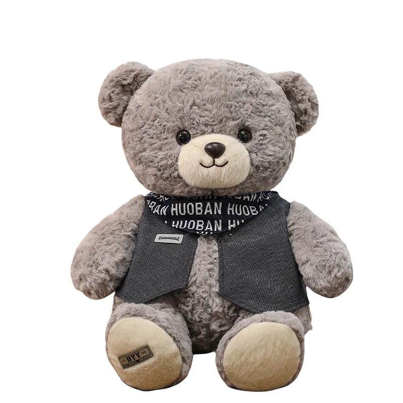 Kawaii knuffel schattige Jack Bear gevulde pop met kleding schattig beer speelgoed voor kinderen verjaardag kerstcadeau knuffeldier
