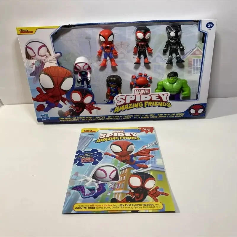 Hasbro Marvel Legends Original Spidey and His Amazing Friends 3 Pack Action Figures Exclusive Accessories Toy Kids Birthday Gift