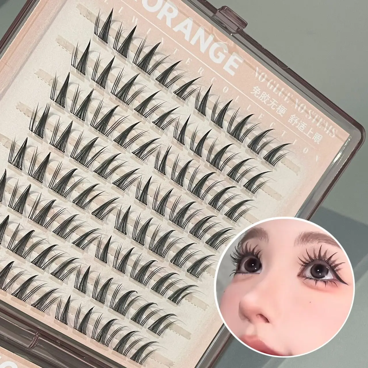 Herorange Stemless Glue Free Lash Book Invisible Curly Comfort Mixed Styles Natural Eye Makeup view 3