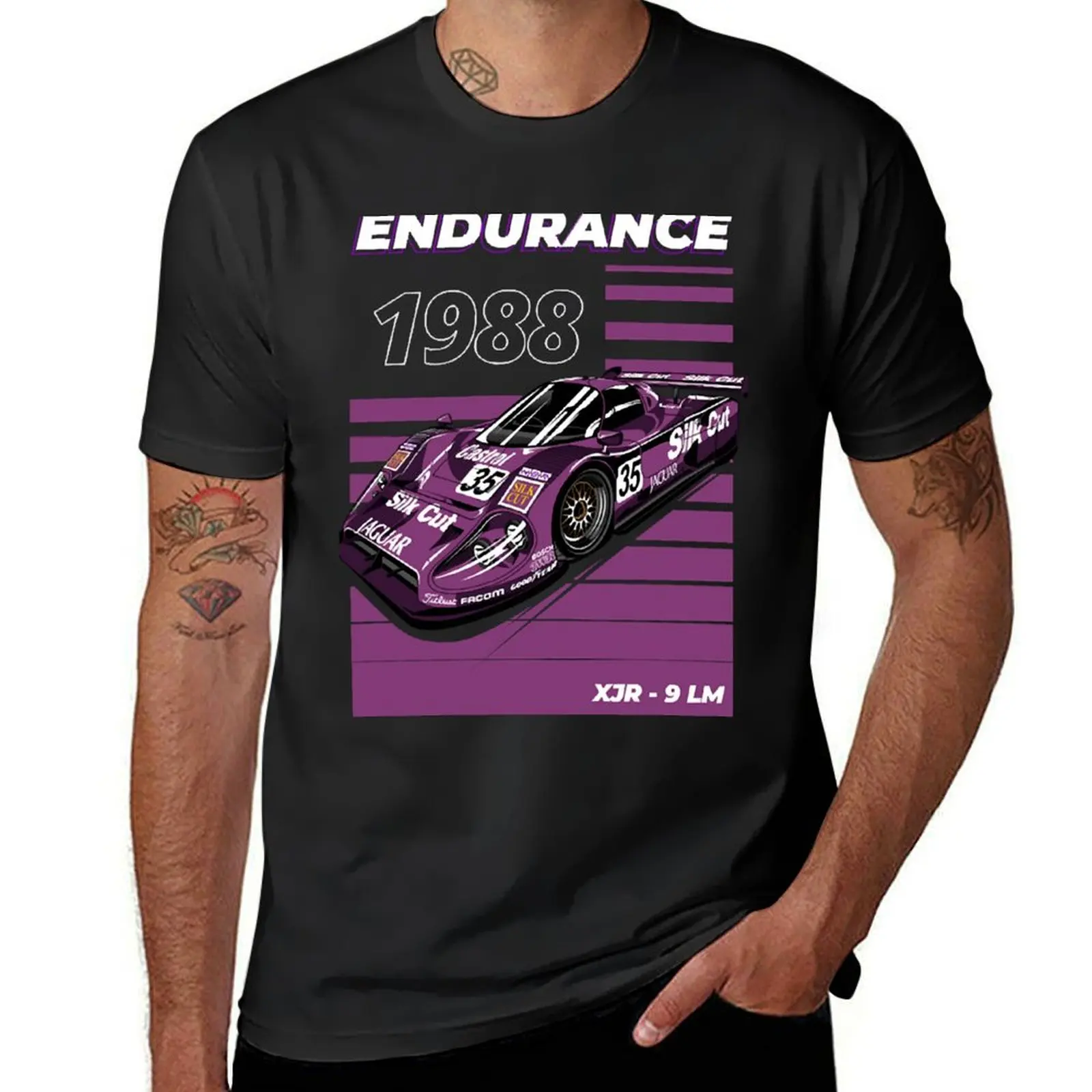 

Jaguar XJR -9 LM Purple T-Shirt plus sizes aesthetic clothes tops clothes for men