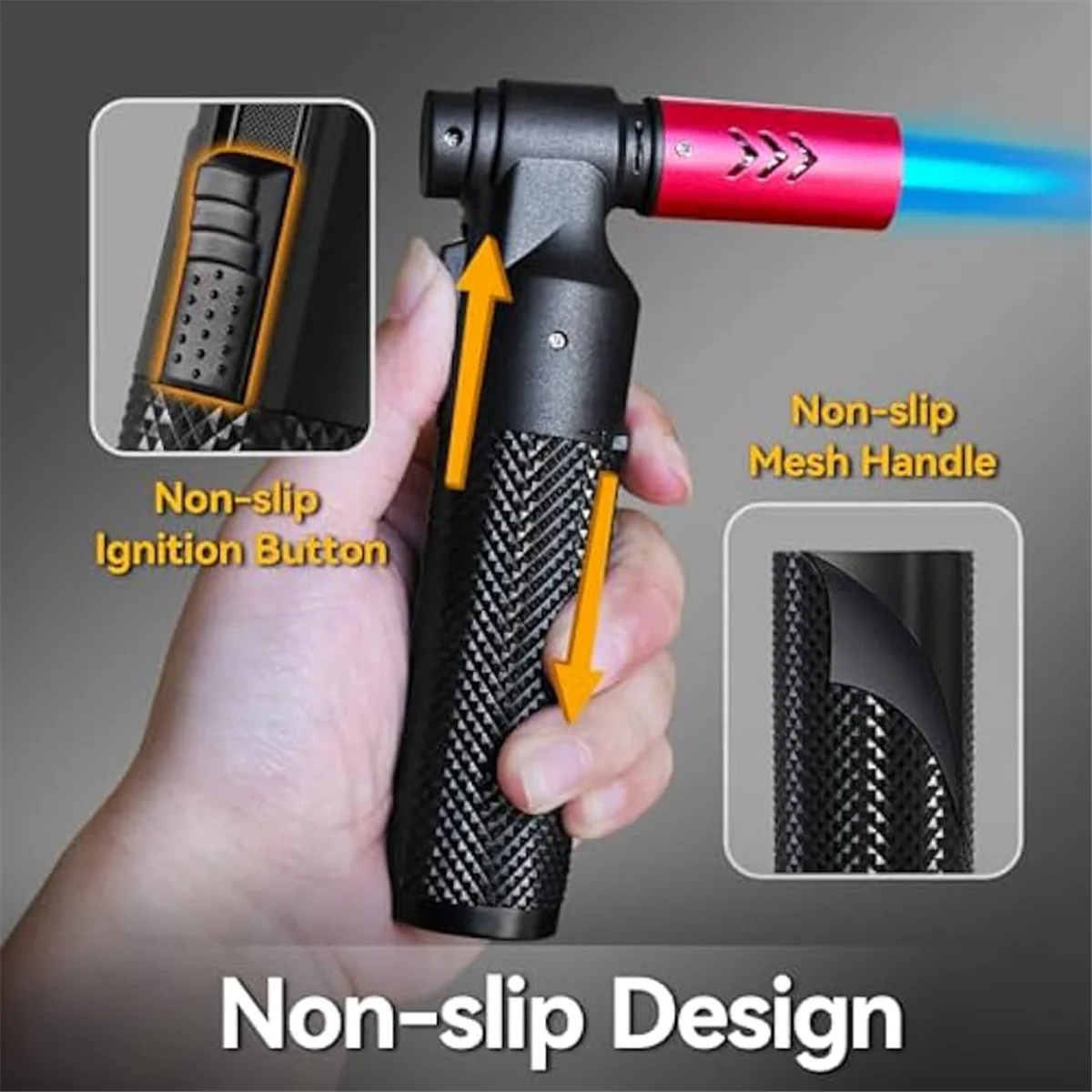 جديد A26P 2 قطعة ولاعة الشعلة لهب نفاث المحمولة الشعلة قابل للتعديل ضربة الشعلة للتخييم شواء الخبز لحام