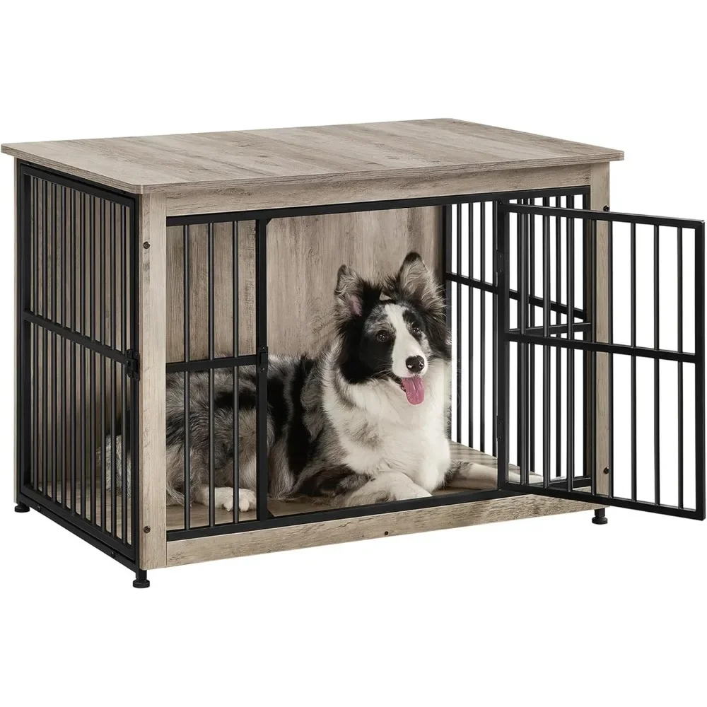 

Dog Crate Furniture, 38.6" Side End Table, Modern Kennel for Dogs Indoor up to 70 lb, Heavy-Duty Dog Cage with Enclosed Base