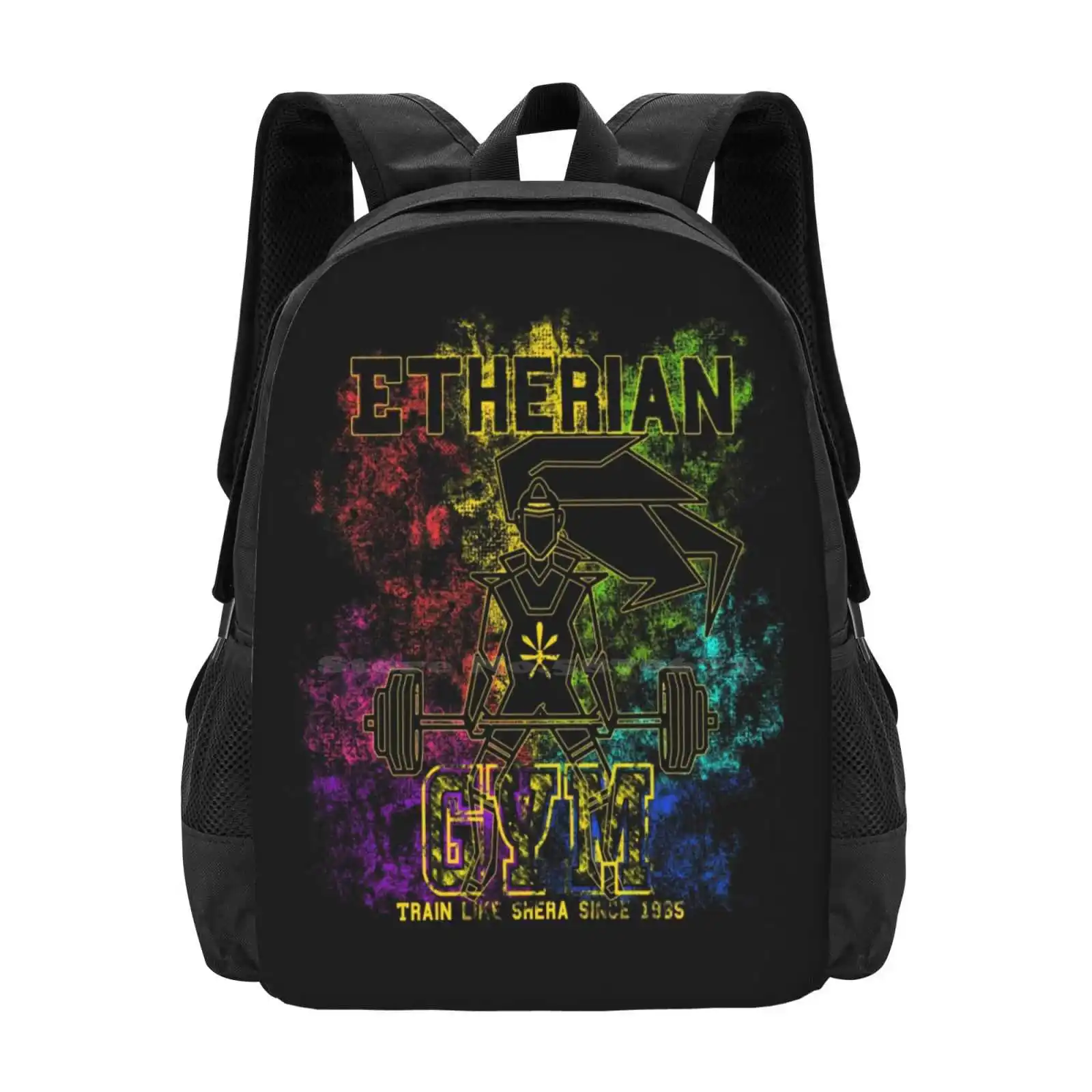 Sheras Gym School Bags Travel Laptop Backpack Shera Adora Gym Workout Fitness Sports Warrior Grayskull Tv Weightlifting