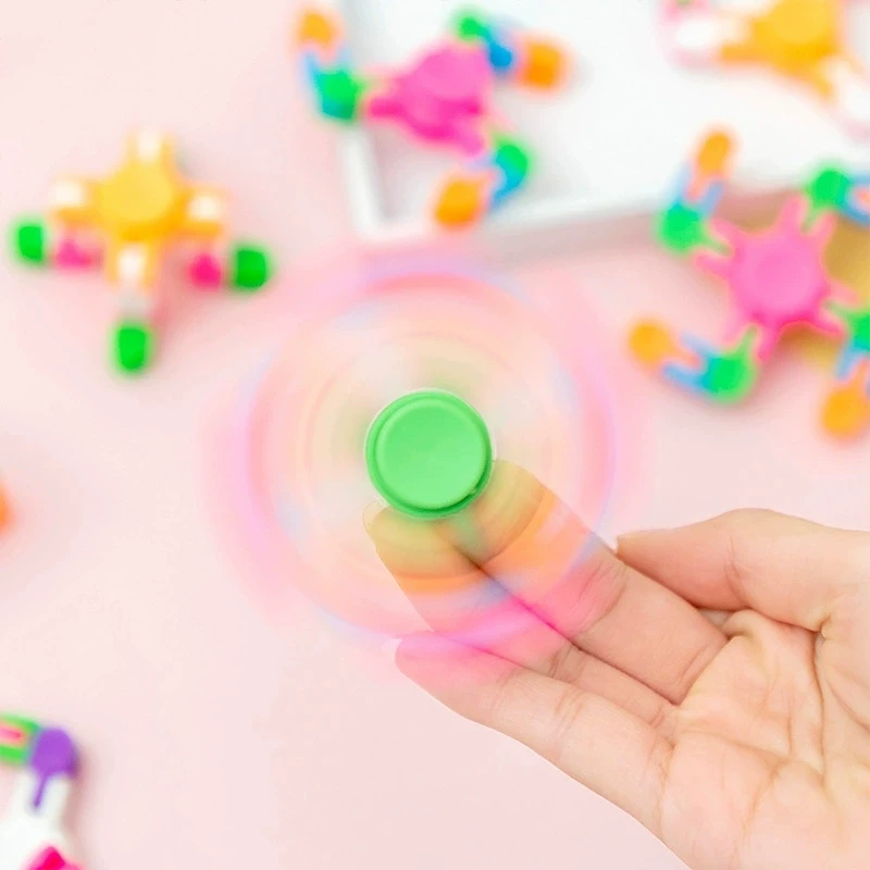 3 pièces de fidget spinner transformable, gyro, jouets anti-stress, cadeaux pour adultes et enfants, faveurs de fête d'anniversaire, remplissages de piñata, récompenses scolaires