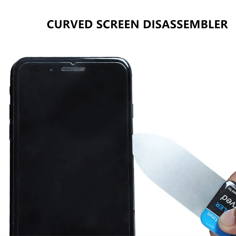 1-10 piezas de espátula ultra delgada para pantalla curva LCD, tarjeta de apertura y palanca, desmontaje de acero inoxidable, herramientas de reparación de teléfonos móviles 5