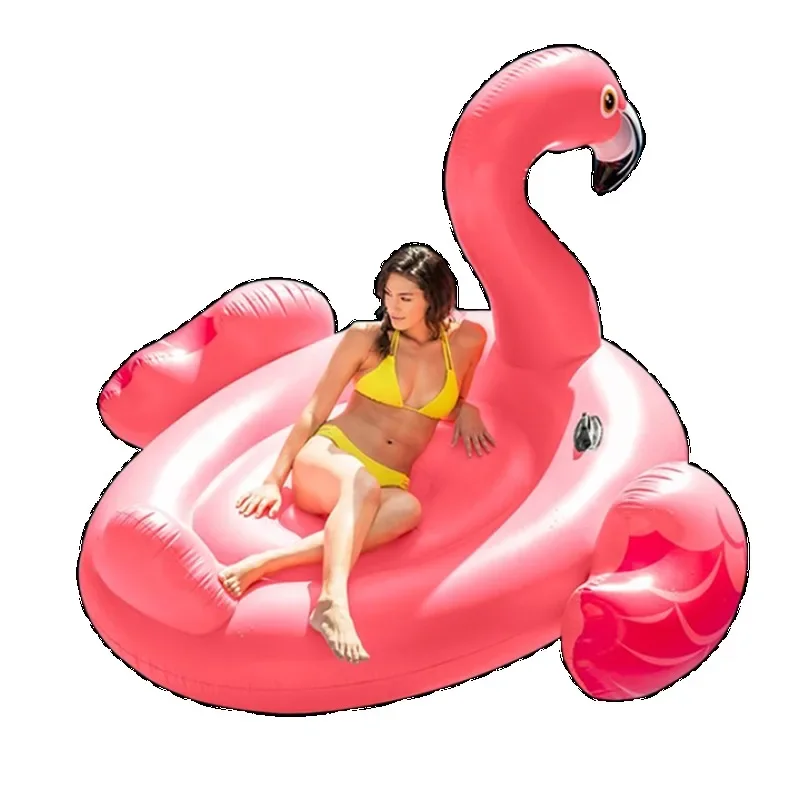 Water Mount Flamingo Swimming Ring Toy Children's Unicorn Floating Pool Inflatable Floating Bed