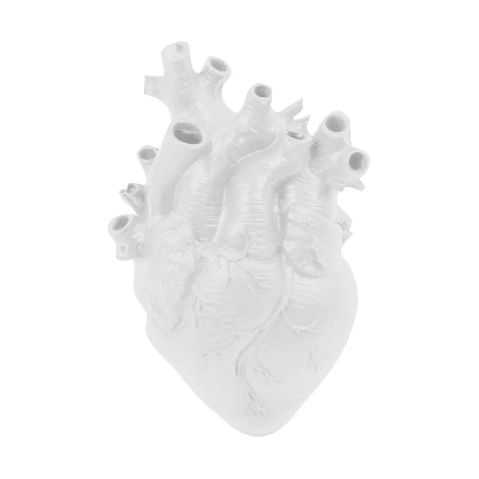 Handgefertigter herzförmiger Blumentopf aus Kunstharz – einzigartige dekorative Vase für Heim-/Büro-Dekoration, elegantes Geschenk für Pflanzenbegeisterte