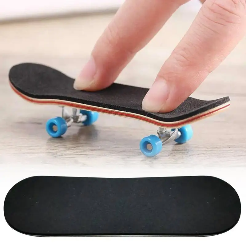 Black Fingerboard Deck Uncut Tape Stickers Black Grip Tape Stickers 30mmx100mm for Wooden Skateboard Deck