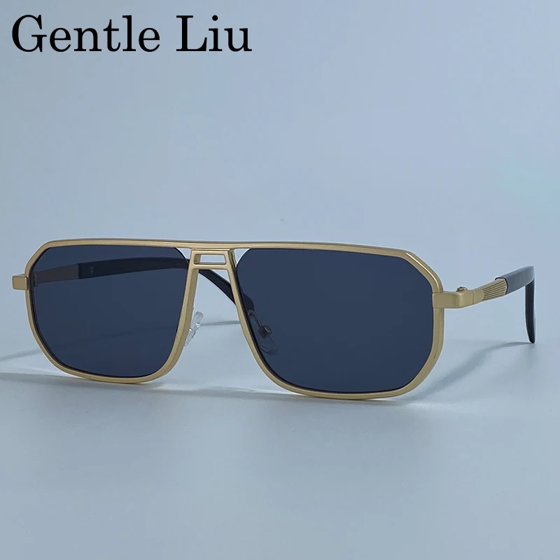 

Steampunk Classic Square Sunglasses Men 2025 Luxury Brand Vintage Rectangle Metal Frame Sunglass UV400 Driving Eyewear For Male