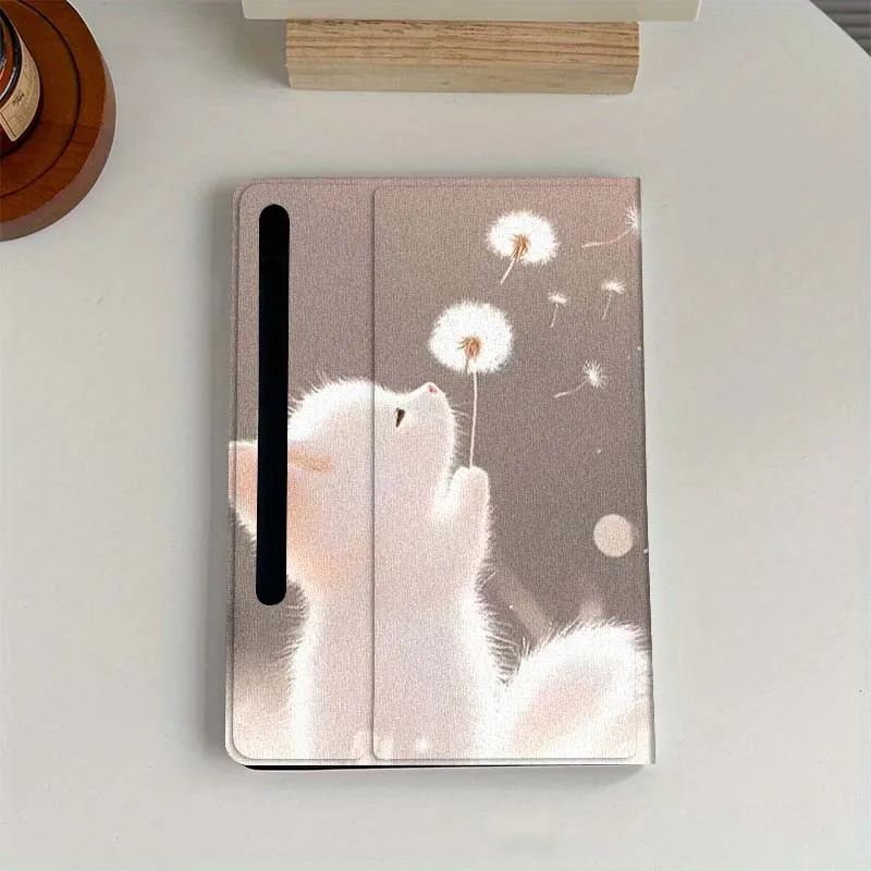 

Cartoon Cute Cat Bear For Samsung Galaxy Tab S6 S7 S8 S9 S10 FE Plus Lite Soft Flexible Support Tablet Case Gift