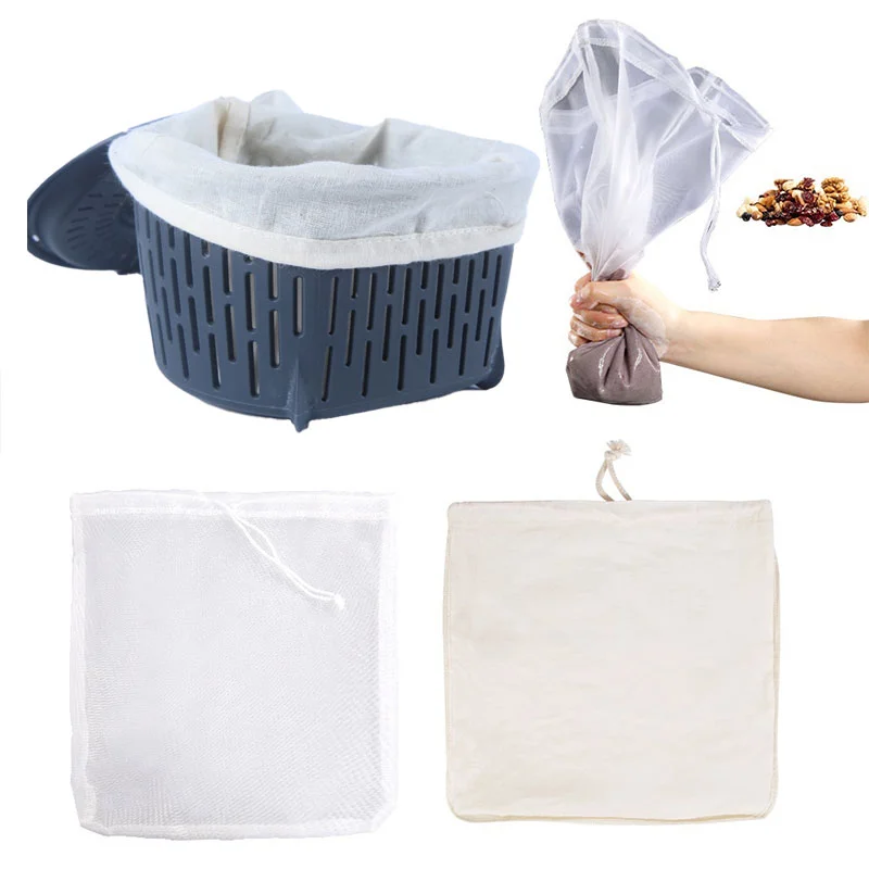 1PC Filter Bag Of Cooking Machine Soy Milk Juice Strainer Gauze Bag Mesh Bag 120 Mesh For TM5/TM6 Thermomix Machin