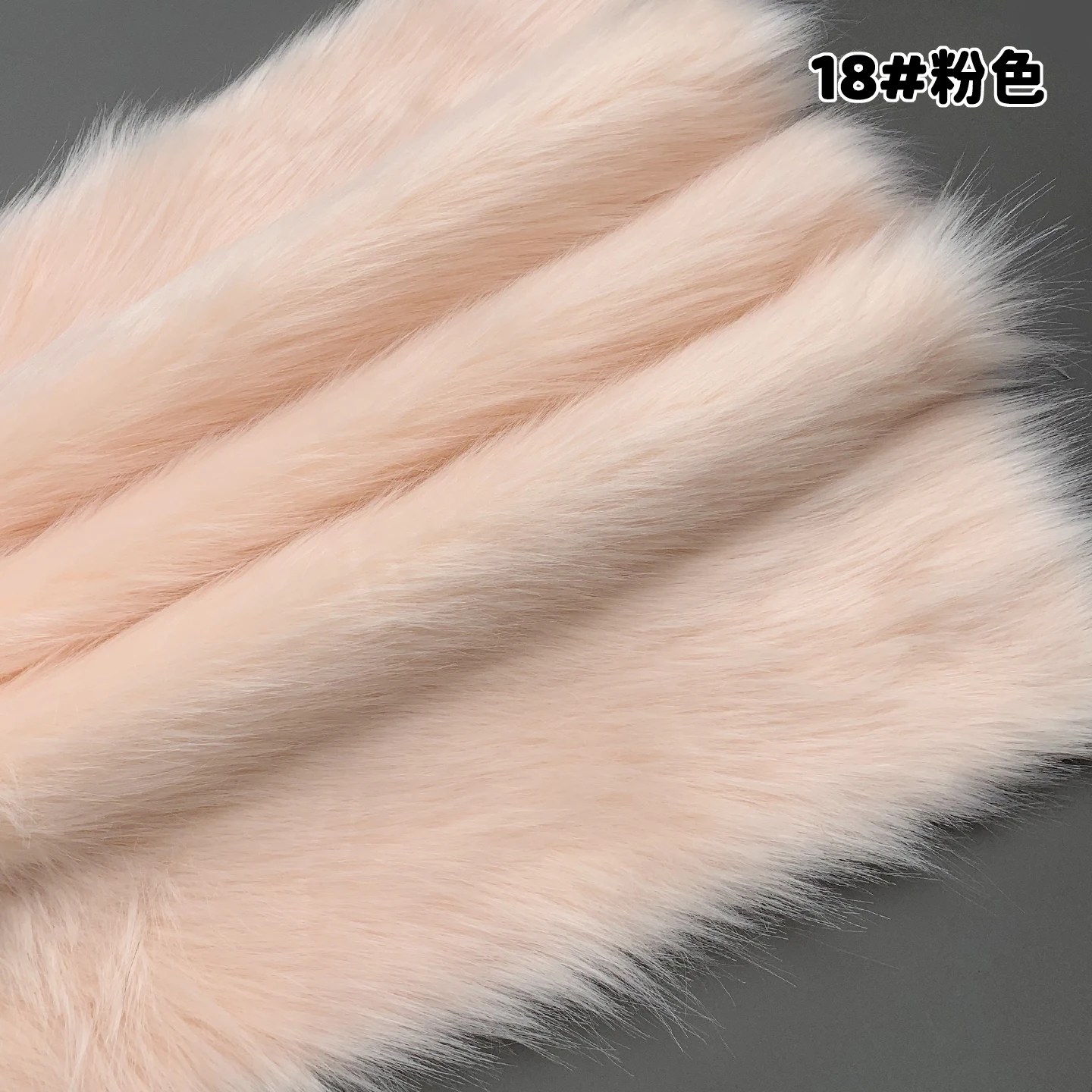 5cm Simulierter Kunstfuchs-Pelz 60x45cm Flauschiger Plüschstoff 100% Polyester DIY Puppen-Jacke Heimdekoration Material – Detail 8