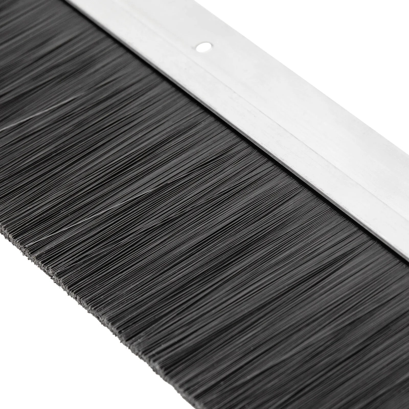 6 قطعة سبائك الألومنيوم فرشاة الباب دائم الاجتياح ختم انزلاق الباب فرشاة شريط عازل الطقس تجريد سهلة التركيب #6