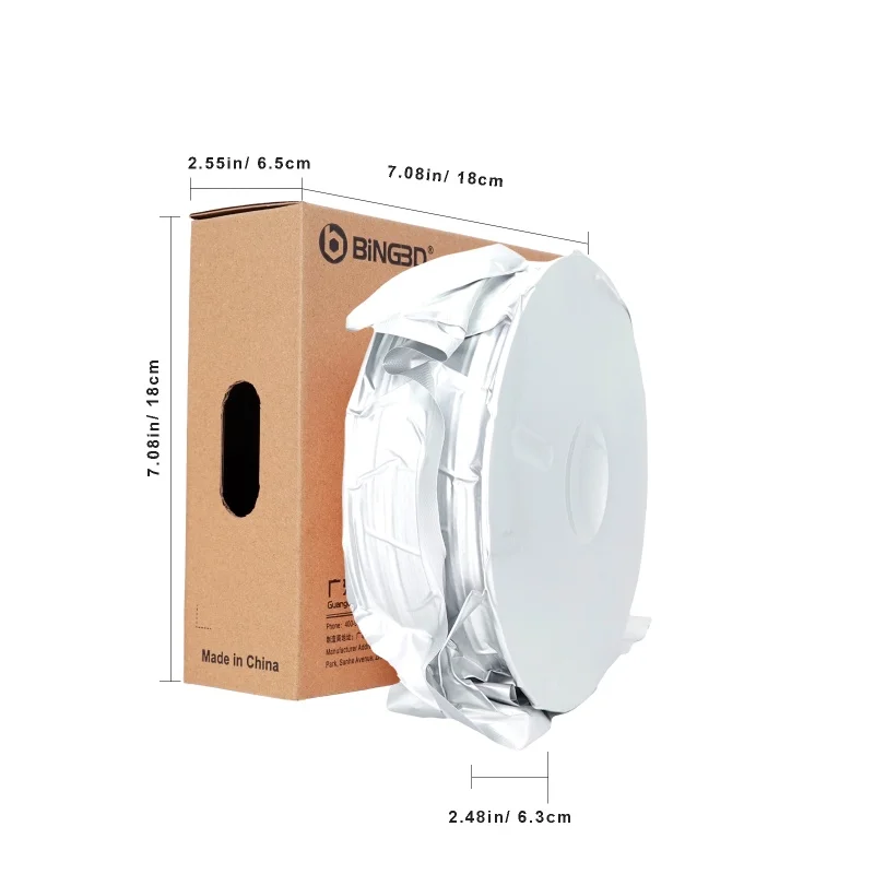 Filament PETG z włóknem węglowym 1.75 mm, filament PETG CF do drukarek 3D BING3D, kompatybilny z Bambu LAB, Creality K1C, QIDI MAX3, FLAS