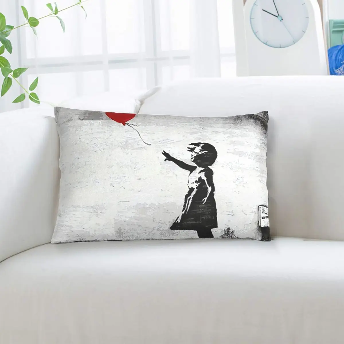 Banksy Street Pop Art Square Rectangle Pillowcase Cushion Cover Decor Bedroom Bed Home Comfort Throw Pillow