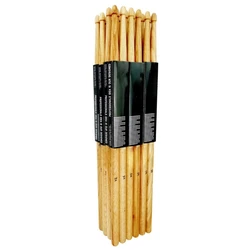 652D 1Pair Oaks Wood Tip Drum Professional 5A/7A Drumsticks AntiSlip Wood Tip Drumsticks for Adults Kids Beginners