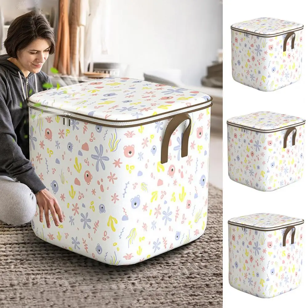 Foldable Clothes Storage Bag Lightweight Convenient Organizer Large Capacity Storage Bag for Small Spaces