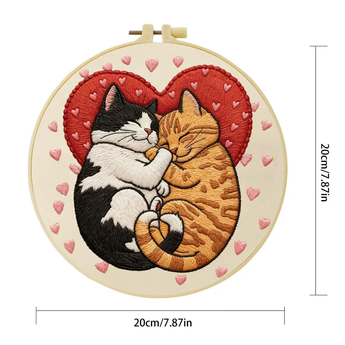 1 Stück 20X20CM/15X15CM 7,87/6,3 Zoll Meerblick Stickerei Starter-Kit DIY-Kit DIY-Stickerei-Set für Anfänger – Detail 3