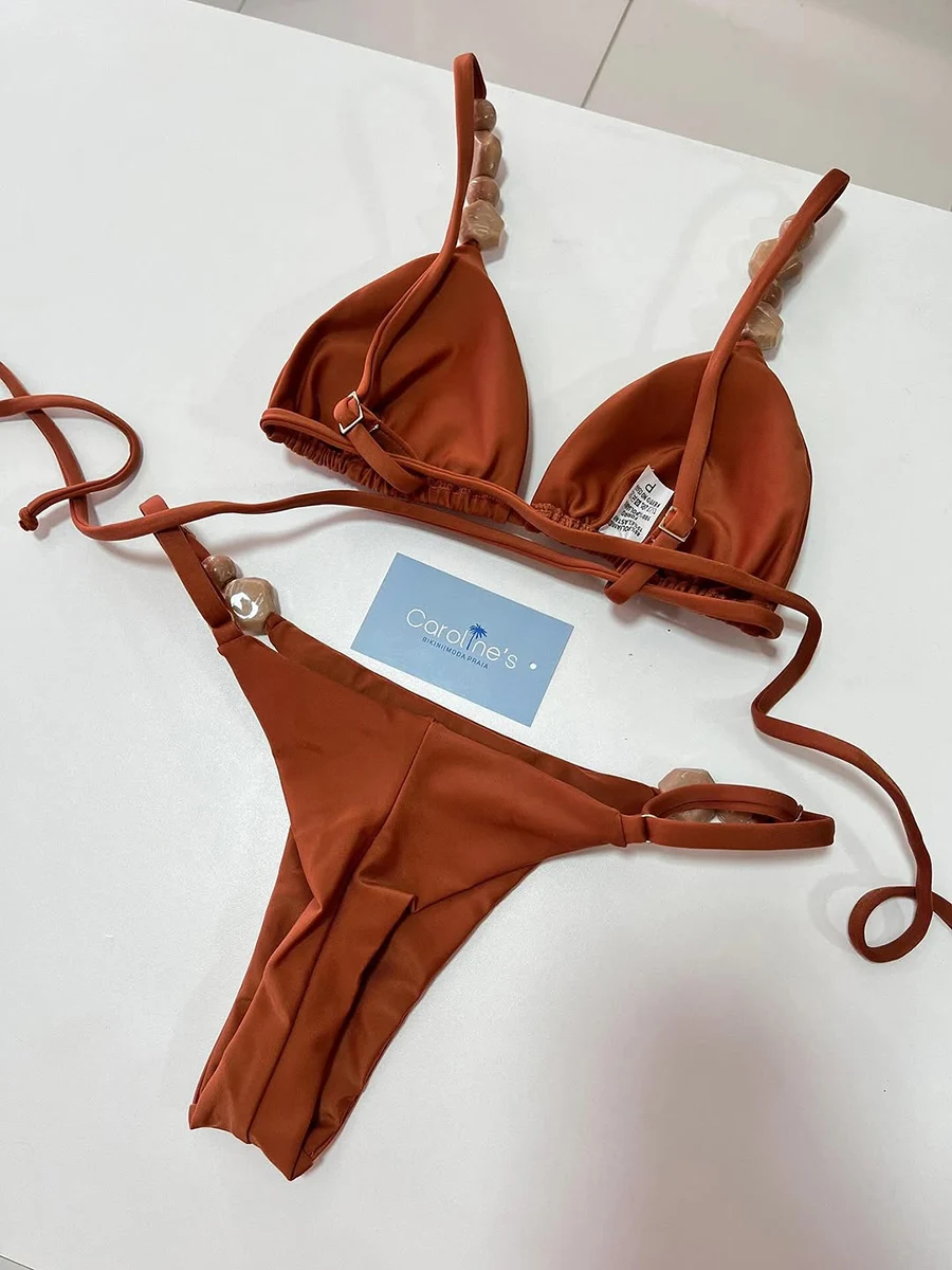 Bricolage Bikini Sexy femmes maillot de bain maillots de bain 2026 Bikini ensemble Bandeau maillots de bain maillot de bain brésilien INS Biquini femme