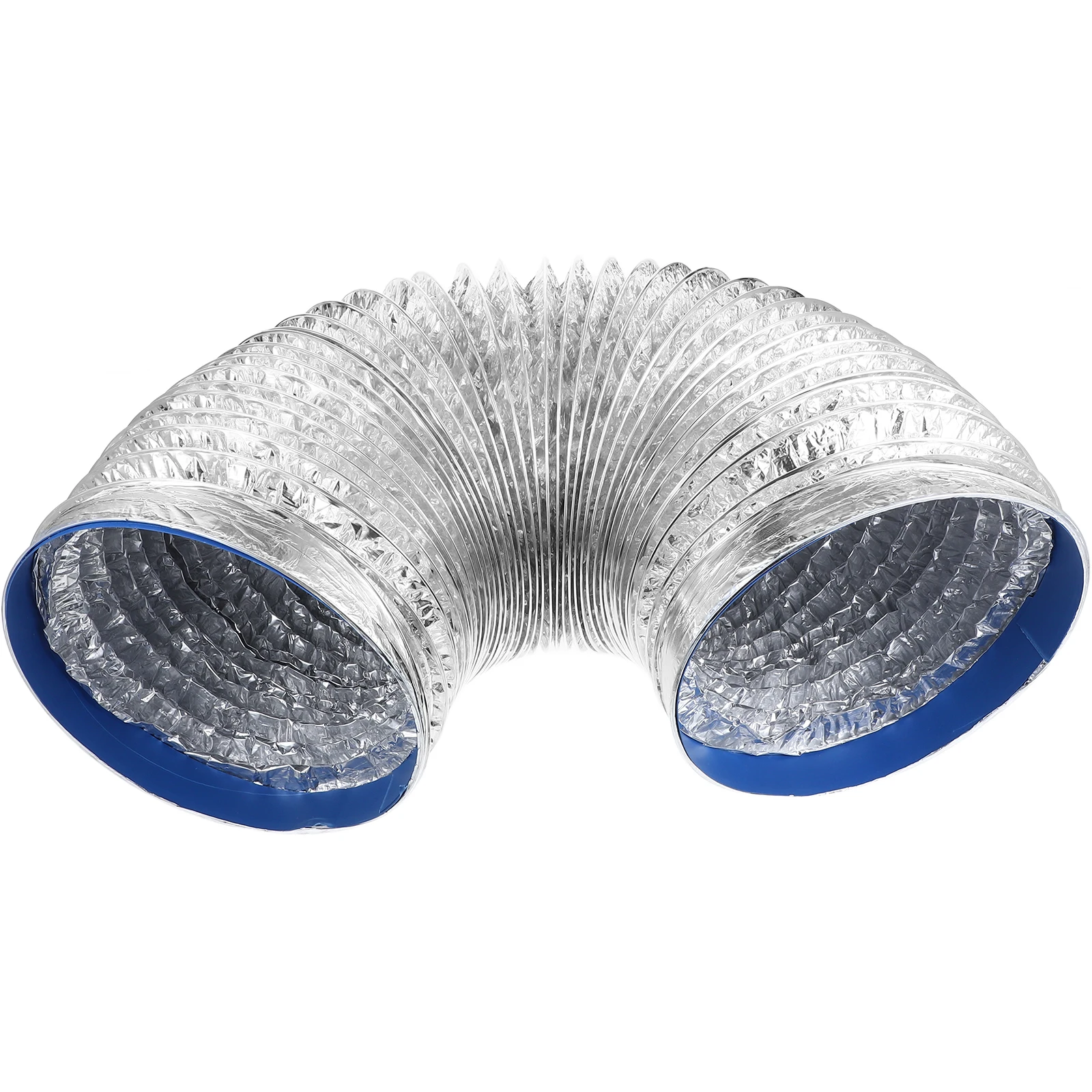 

2M High Temperature Resistant Aluminum Foil Air Pipe Dryer Vent Hose Duct Exhaust Ventilation Non Insulated Flexible Wire Helix
