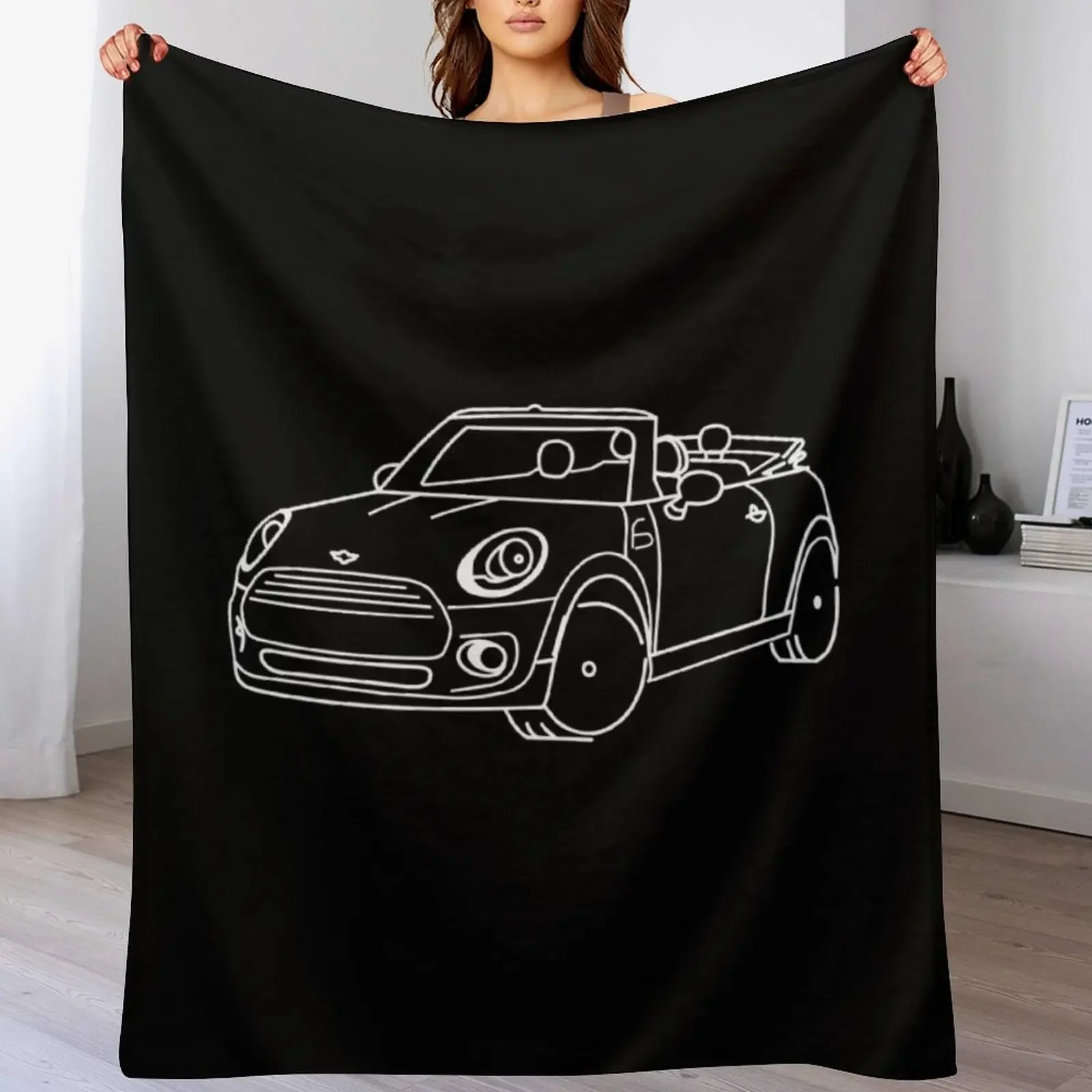 Mini Cooper Convertible Throw Blanket Luxury Throw Beach Luxury Thicken Cute Blankets