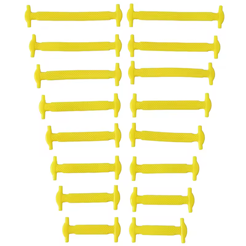 16pcs/lot Silicone Shoelaces No Tie Shoelaces 12 colors Elastic Lace Shoelace Creative Lazy Silicone Laces Rubber Lace - Image 14