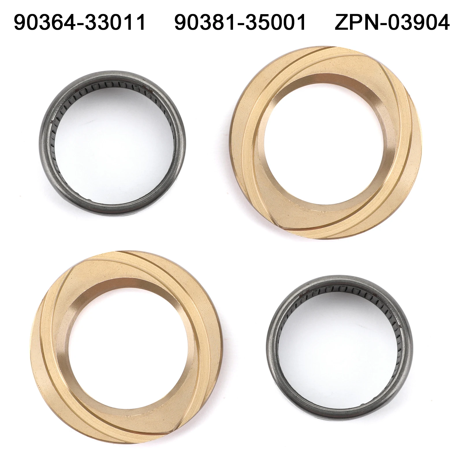 Areyourshop Front Inner Axle Spindle Bearing + Bush Kit for Land Cruiser 78 79 80 100 Series 90364-33011 90381-35001 Car Parts