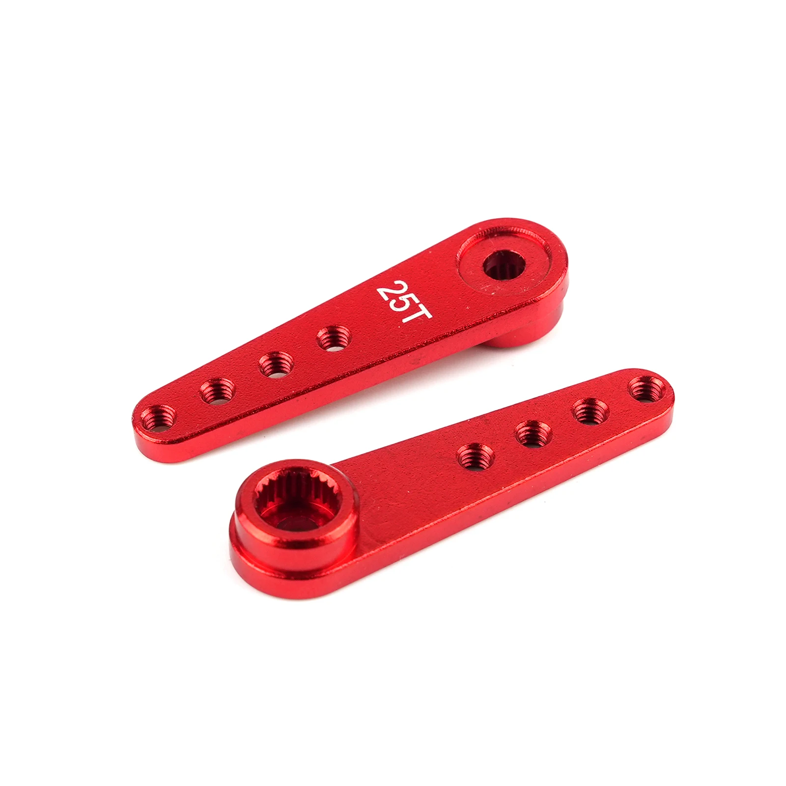 1PCS/2PCS/4PCS Red Aluminum Servo Horn Arm 25T Standard Servos Parts Long Swing Arm Replacement Accessories