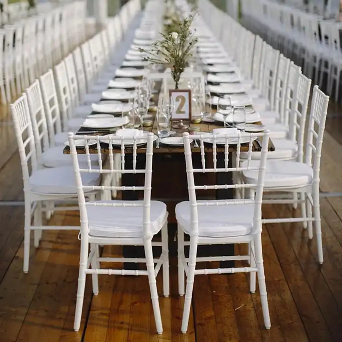 100pcs)white PCstacking event party hotel furniture tiffany chiavari wedding chairs Event Napoleon Chair Popular White Wedding C