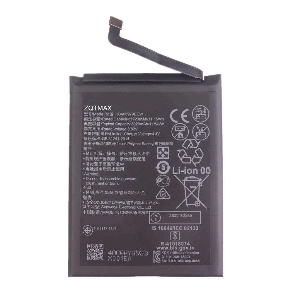 HB405979ECW Battery For Huawei Y6 Y6s Y5 Lite Prime Y5p P9 Lite Mini Enjoy 6s Nova Lite 2018 Honor 6A 7A 6C 9S 8A Pro 8S Prime