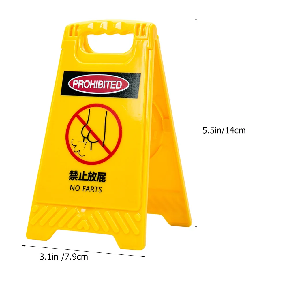 2 個折りたたみ式警告サイン化粧鏡デスクトップホルダーポータブル旅行コンパクトミラー奇妙なもの大人のためのいたずら