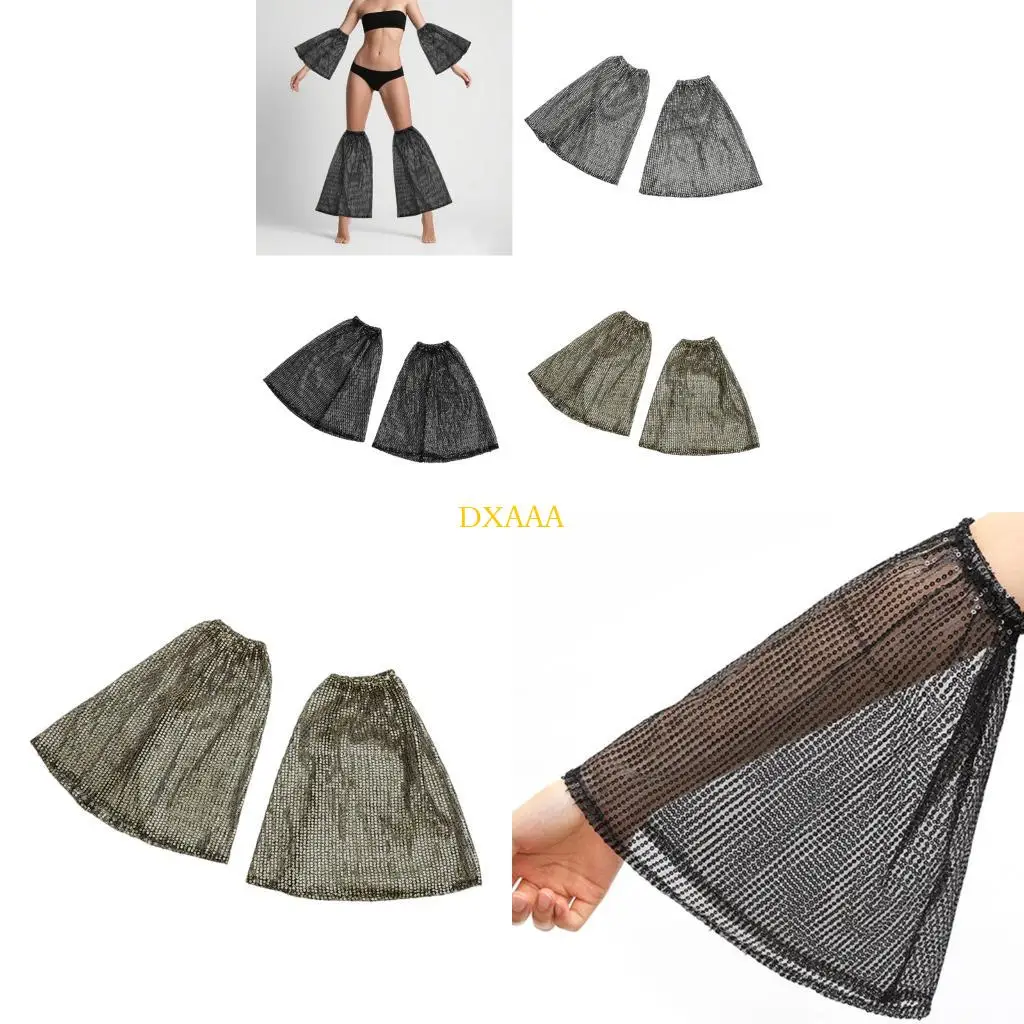 DXAA SLEUTING ARM TAY LỚI CÔNG VIỆC CẢNH BÁO VỚI SEQUINS BLINGLING CHO PHỤ NỮ CHENTOR PARE