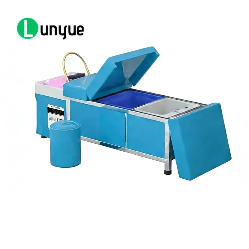 Multifunctional Thai Bed Leather Shampoo Foot Bath Water Tank Circulation Massage Fumigation Modern Style Furniture