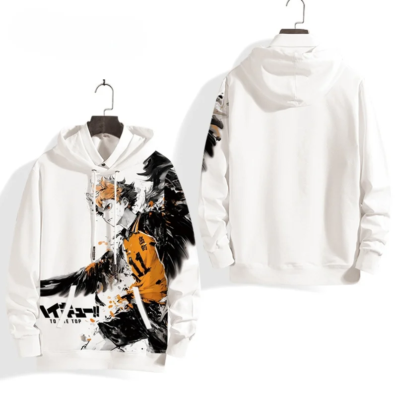 وصول أنيمي Haikyuu تأثيري هوديي النساء الرجال Harajuku البلوز Y2k الشارع الشهير ثلاثية الأبعاد طباعة الهيب هوب البلوز طويلة الأكمام مقنعين #3
