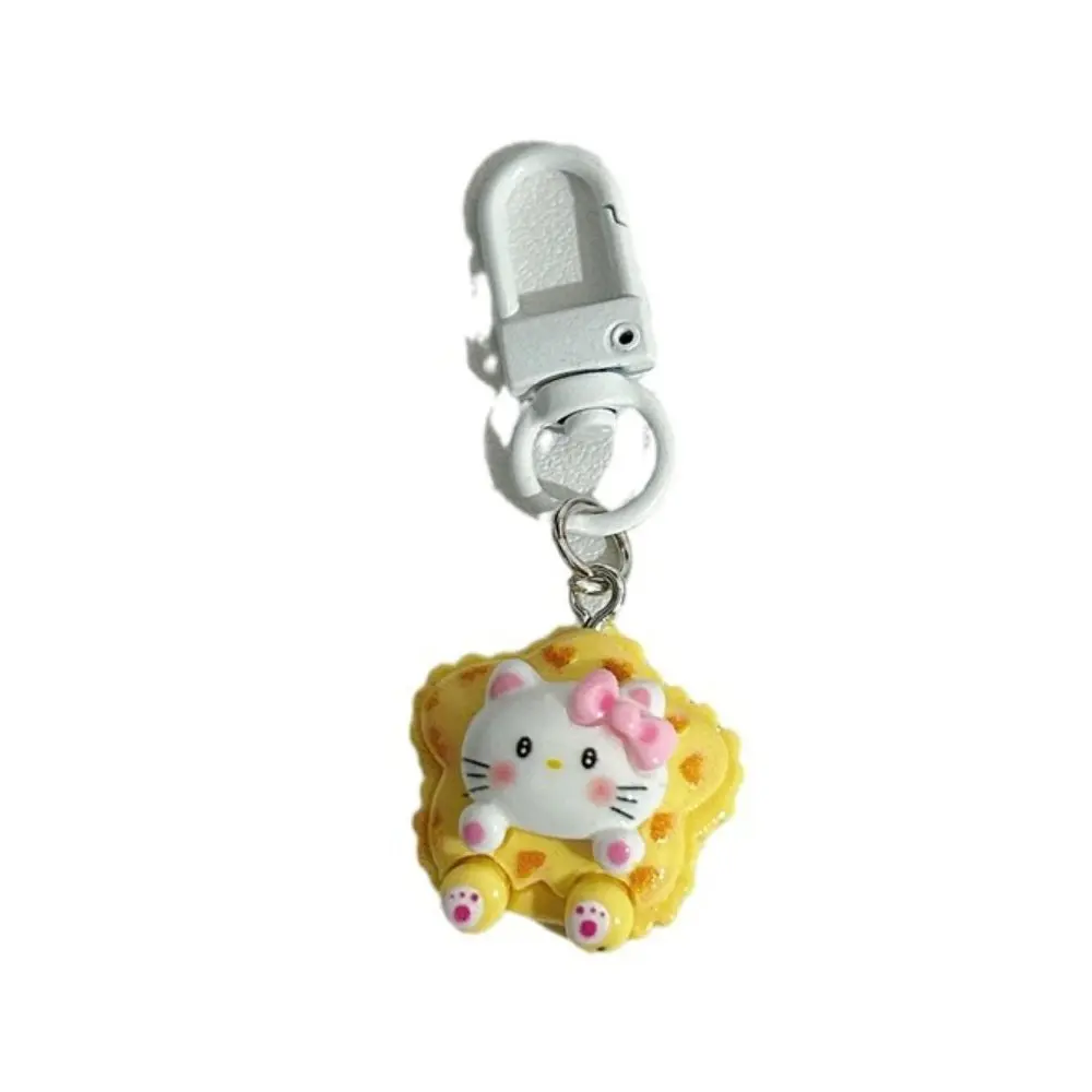 Porte-clés blanc JxCat pour femme, pendentif de sac, porte-clés en résine, cadeau pour filles et enfants, bijoux de couple, décoration mignonne