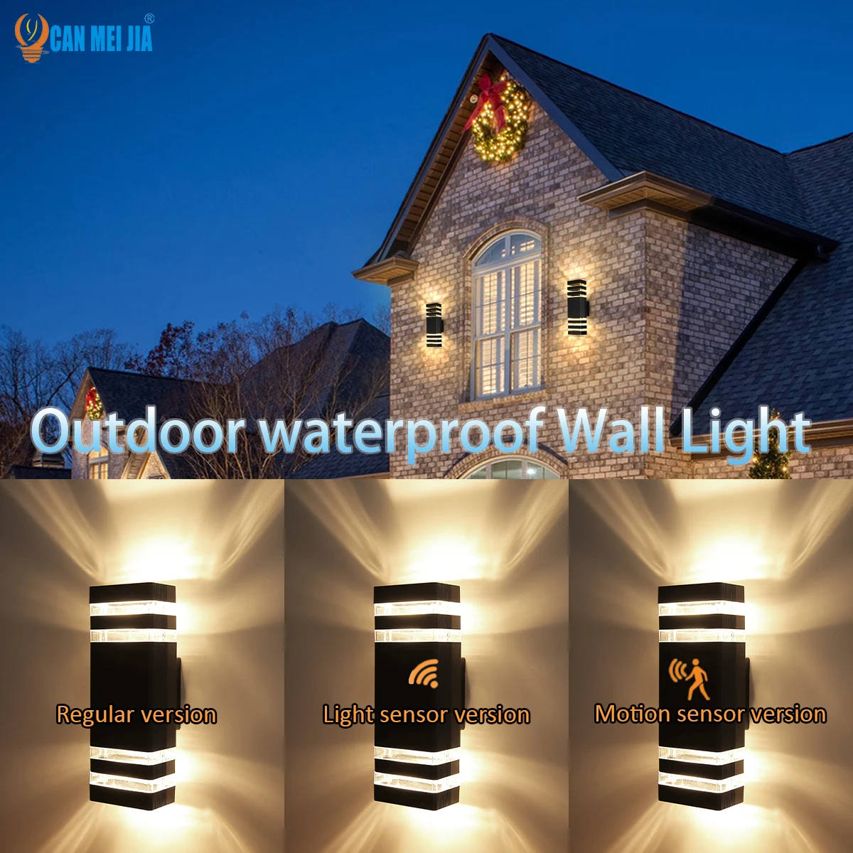Intelligente LED-Wandleuchten für den Außenbereich, wasserdicht, mit Bewegungsmelder, 85–265 V, Verandalampen, Hinterhof, Garten, Garage, Wandbeleuchtung
