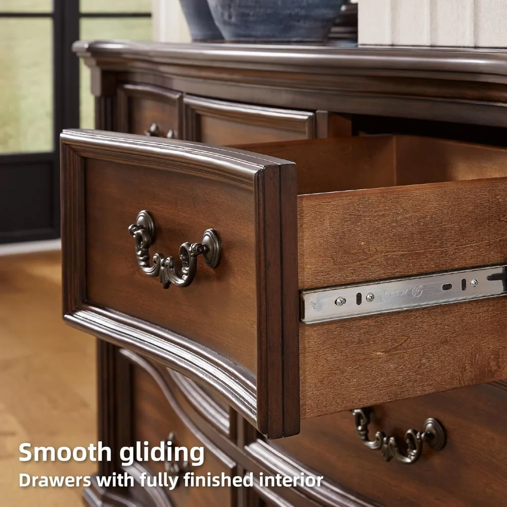 منضدة آشلي لافينتون سيجنتشر الكلاسيكية مع درجين، 28 مرتفعة، بني داكن لغرفة النوم