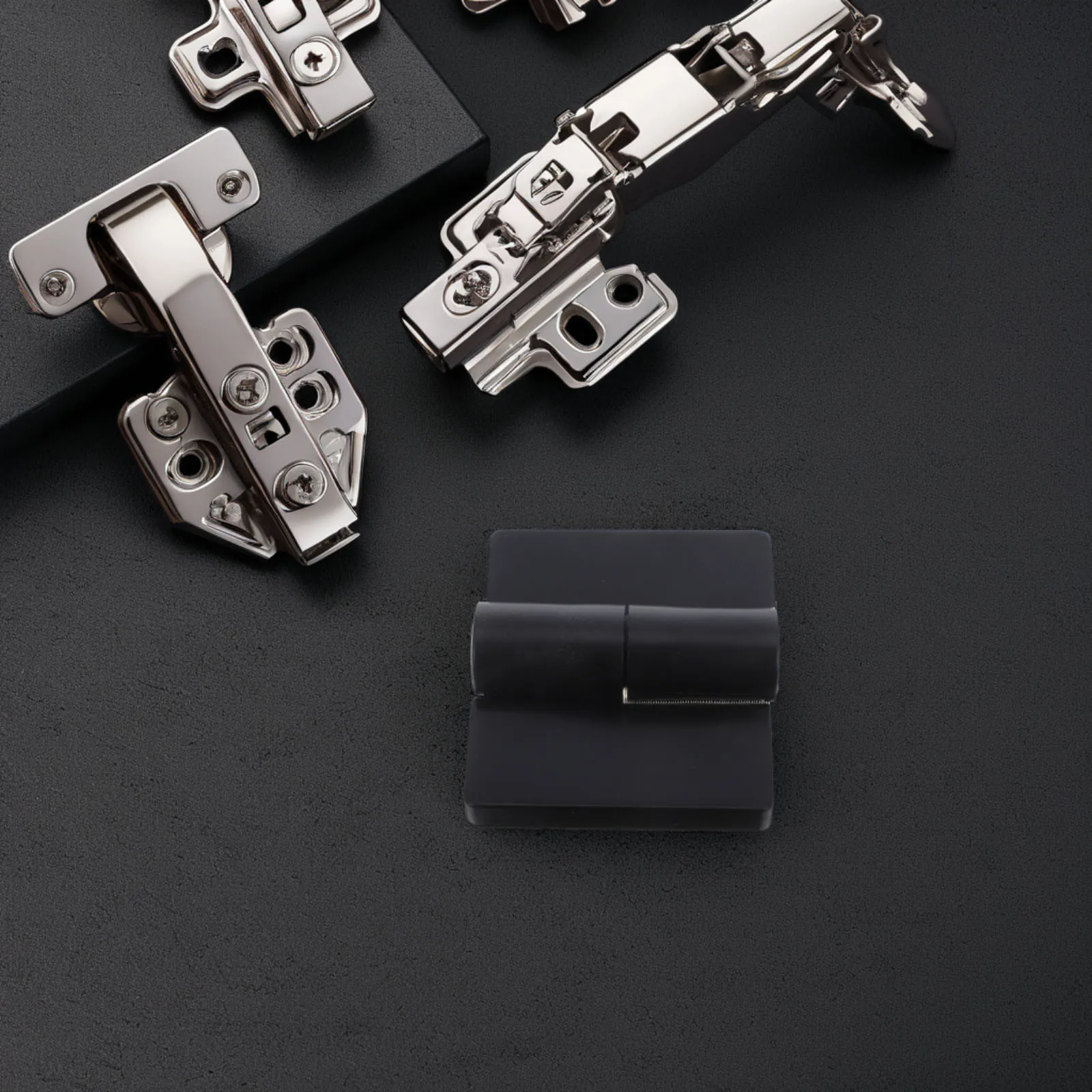 

4Pcs Plastic Stainless Steel Swing Door Hinges Public Toilet Partition Accessories Heavy Duty Gate Hinges Glass Door Hardware