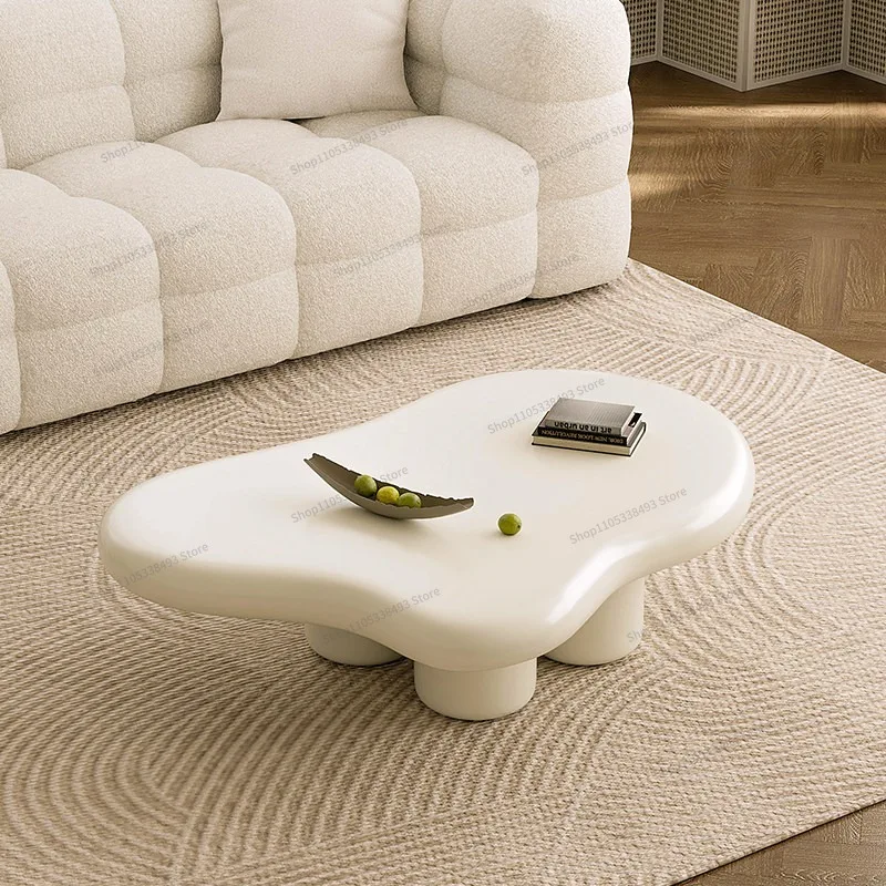For Cream Wind, Cloud Coffee Table, Living Room Home Light Luxury Simple and Modern, Nordic Small Apartment Special-shaped Table