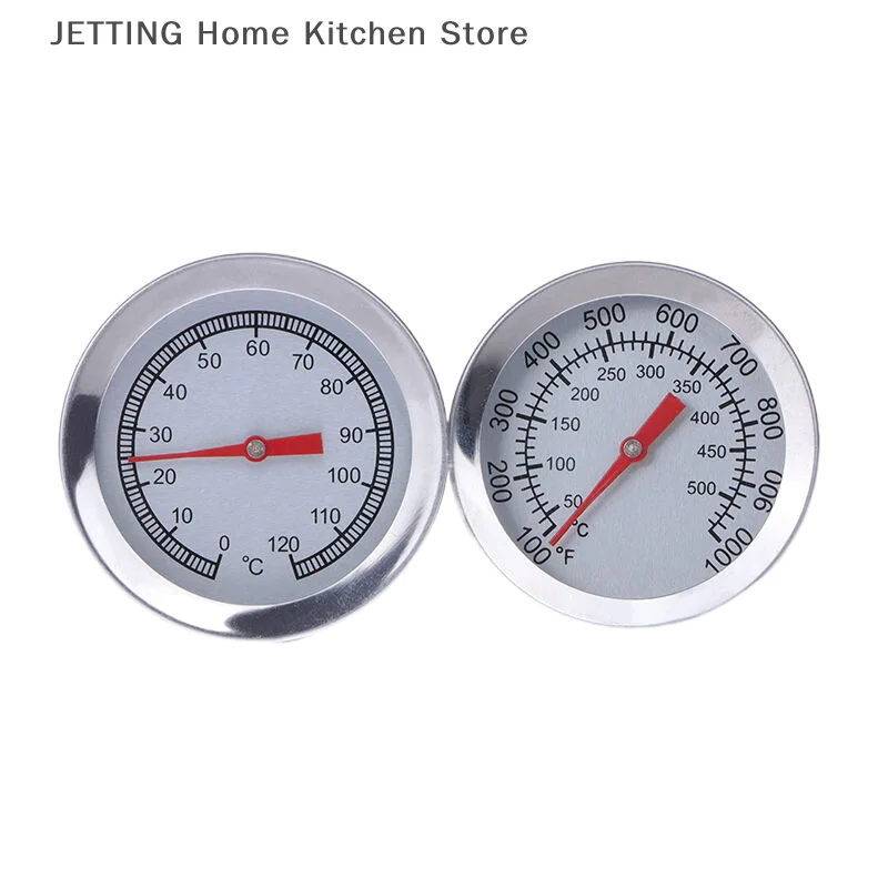 1Pc Oven Thermometer Stainless Steel Grill BBQ Thermometer Instruments 52/54mm Barbecue Temperature Gauge Kitchen Cooking Tools