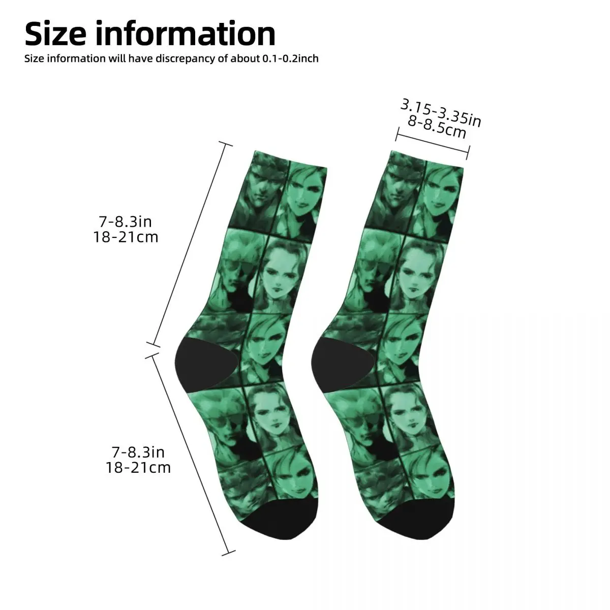 Winter Warm Fashion Men\'s Women\'s Metal Gear Solid Codec Portraits Socks Video Game Sweat Absorbing Skateboard Socks