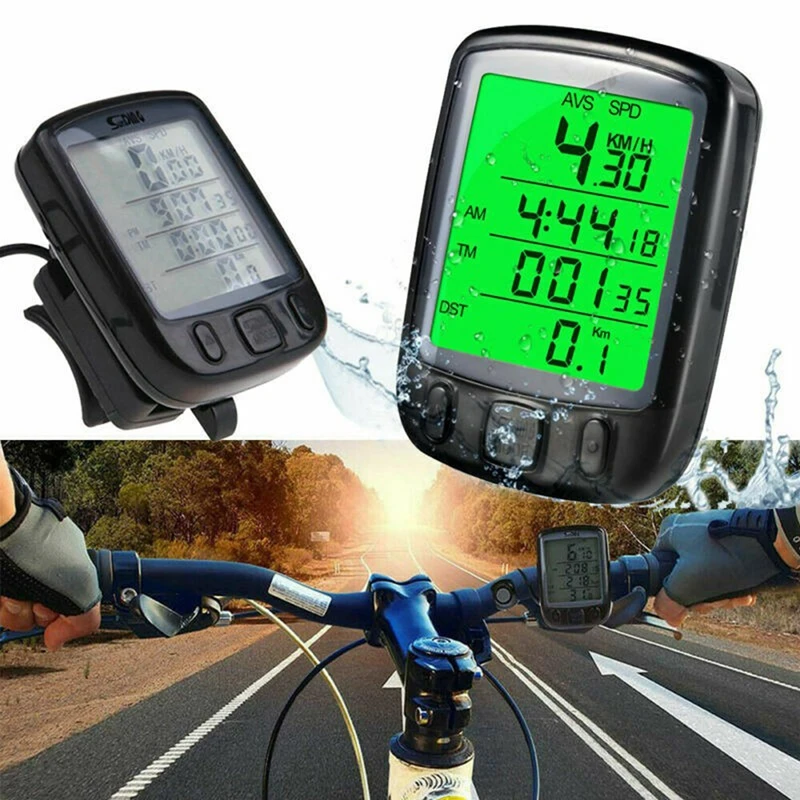 LCD Wired Cycling Waterproof Bike Computer Bicycle Speedometer Odometer Waterproof bicycle odometer