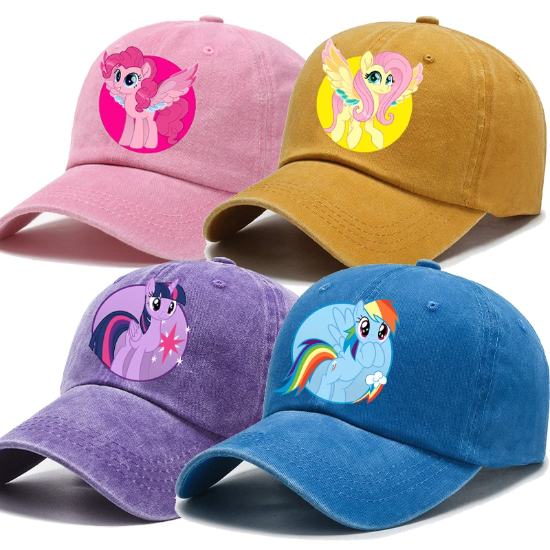 

Бейсболка My Little Pony для женщин, милая кепка с единорогом, солнцезащитная шляпа для активного отдыха, путешествий, ретро-головной убор для взрослых, подарок, хит продаж