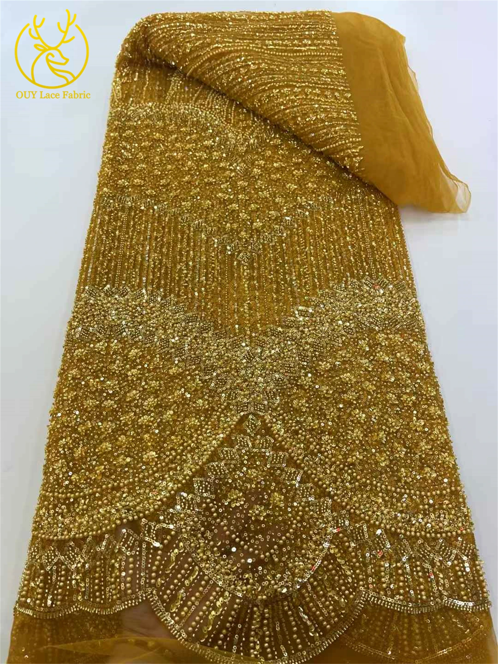 رائجة البيع الأفريقي مطرز الدانتيل قماش الزفاف 2025 الفرنسية مطرز النيجيري الترتر تول الدانتيل المواد السيدات فساتين حفلات الزفاف